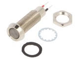 Lampă de control LED roșie IP67 &Oslash;8,1mm