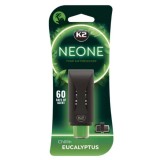 Odorizant auto grila ventilatie K2 Neone Eucalipt, ajustabil, durată 60 zile