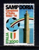 Italia 1991 - Fotbal, Sampdoria Genova campioana, neuzat
