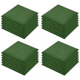 Cumpara ieftin Placi de protectie la cadere 24 buc, verde, 50x50x3 cm, cauciuc