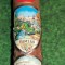 BASTON LEMN VINTAGE 31 EMBLEME METAL APLICATE