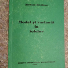 Model si varianta în folclor / Nicolae Rosianu