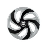 Set 4 capace roti Rex Gri-Negru R16 pentru gama auto Seat, Autohelix MSA