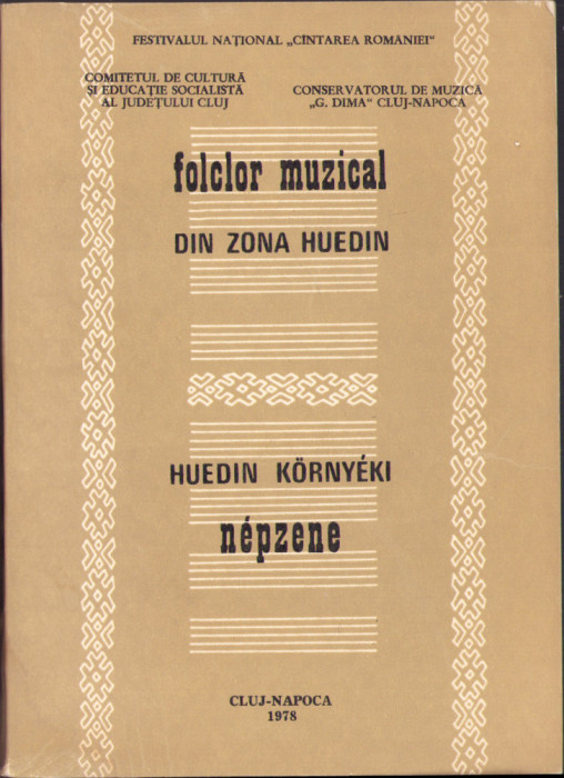 HST C2089 Folclor muzical din zona Huedin. Huedin kornyeki nepzene 1978