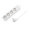 PRELUNGITOR LOGILINK, Schuko x 4, cablu 3G 1.5mm2, 230 V/16 A, 50 Hz, max. 3600 W, buton intrerupator iluminat, IP20, 1.5m, alb &quot;LPS245&quot; (include TV 0