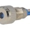Lampă LED plată albastră 24VDC &Oslash;8mm IP67 pentru lipit