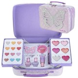 Trusa Machiaj Copii Martinelia Shimmer Wings, 12 Farduri, 8 Gloss, 2 Lacuri Unghii, Fard Obraz, Pila, Aplicator, Non-Toxic