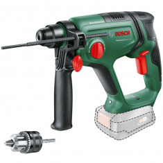 Ciocan rotopercutor pe acumulator Bosch UniversalHammer 06039D6001, 18 V, 2000 RPM, 2 J, 25 mm diametru maxim gaurire, limitator adancime, adaptor tij