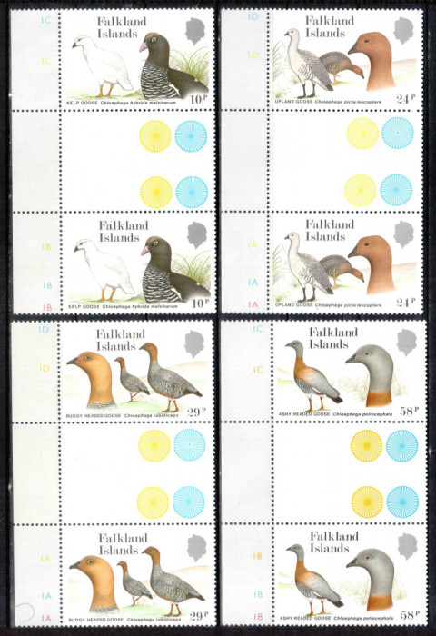 Falkland 1988, Mi #480-483**, fauna, pasari, gaste, MNH! Cota 72 &euro;!