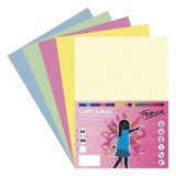 Carton colorat A4 Fabrisa 15506, 180g/mp, mix 5 culori pastel, top 250 coli