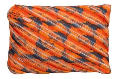 Penar cu fermoar, ZIPIT Camo Jumbo - portocaliu cu maro foto