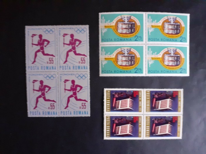 1972 - Diverse timbre (bloc de 4)