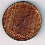 Moneda 1 cent 1974 - Rhodesia