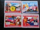 Guineea -Masini Ferrari-serie completa,nestampilate MNH
