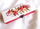 Cutie lemn decorata cu flori 33174