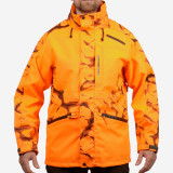 Jachetă 500 impermeabilă SUPERTRACK fluorescentă Bărbați, Solognac