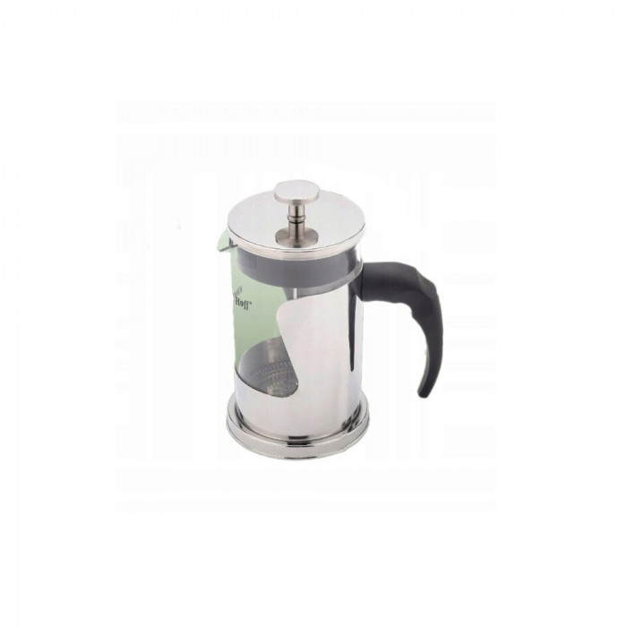 Infuzor pentru ceai si cafea, ceainic 800 ml, pahar sticla, inox, Kinghoff