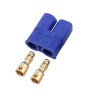 Conector alimentare DC EC3 tata 25A 500V 2 pini 12AWG drept albastru AMASS EC3-M