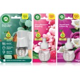 Air Wick Cherry Blossom &amp; Rasberry Blue Eucalyptus &amp; Cedarwood Essential Oils Smooth Satin &amp; Moon Li odorizant de camera