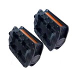 Cumpara ieftin Set 2 bucati pedale pentru bicicleta, reflectorizante, negru