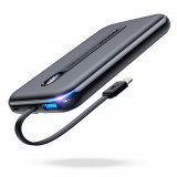 Powerbank Joyroom Cu Cablu Lightning &icirc;ncorporat 20W 10000mAh PD QC3.0 Negru (JR-L001- Lightning) JR-L001-LIGHTNING