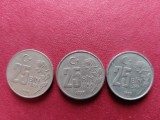 Lot monede 25 bin lira 1996,1997,1998,Turcia