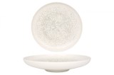 Bonna Farfurie ad&acirc;ncă - Lunar White - Porţelan - 25 cm (1300cc) - set de 6