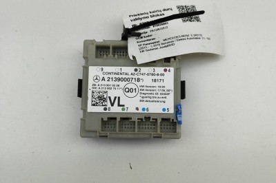 Modul de control ușă st&amp;acirc;nga față MERCEDES-BENZ E W213 2018 OEM: A2139000718,A2139010208,A2139027011,A2C7470780800 | 30740201 foto