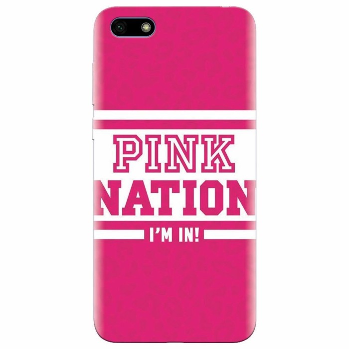 Husa silicon pentru Huawei Y5 Prime 2018, Pink Nation