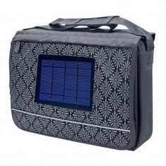 Geanta laptop cu incarcator solar Bresser, adaptor USB foto