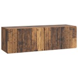 vidaXL Oglindă TV montată pe perete Lemn vechi 98 x 31 x 30 cm 898393