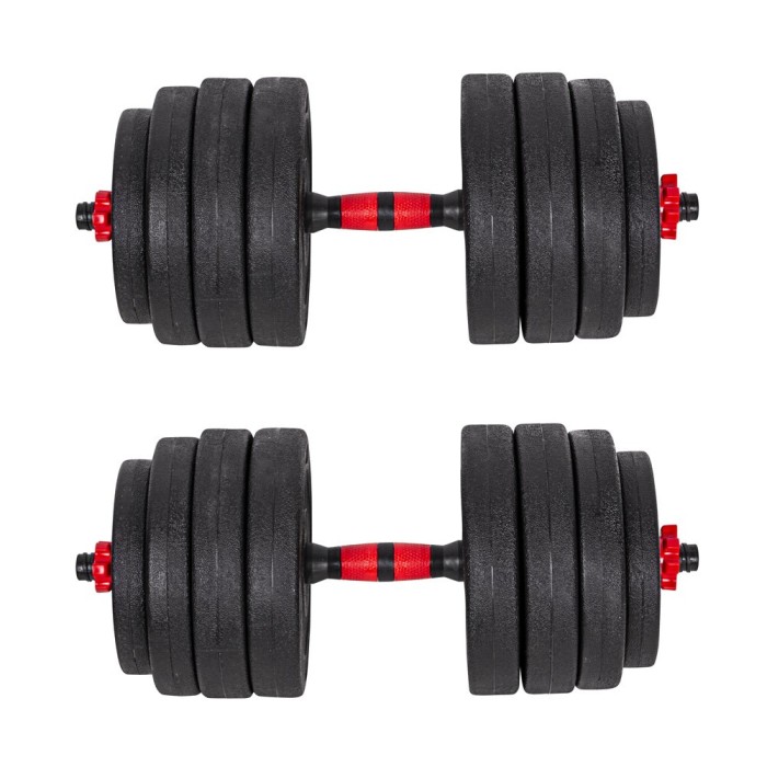 Set Haltera si Gantere Ciment inSPORTline CEMBER 40KG,