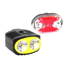 Set far si stop pentru bicicleta TD-651A, 2 x LED, 3 x AA foto