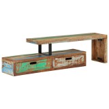 Cumpara ieftin Comoda TV (118-200) x 30 x 40 cm, lemn masiv recuperat