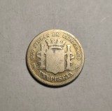 Spania 1 Una Peseta 1869 Guvern Provizoriu