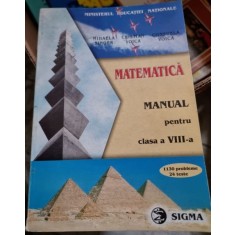 Mihaela Singer, Cristian Voica, Consuela Voica - Matematica. Manual clasa a VIII-a