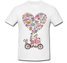 Tricou &amp;quot; Bike love &amp;quot; foto