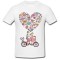 Tricou &quot; Bike love &quot;