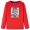 Tricou pentru copii cu m&acirc;neci lungi, roșu, 128