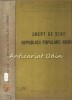 Drept de Stat al Republicii Populare Rom&icirc;ne - N. Prisca, 1963, București, Didactică și Pedagogică, 611 pagini, Copertă Cartonată