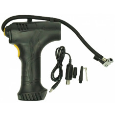 Compresor Auto Portabil, Display Digital, Fara Fir, 10 Bari, 150 Psi, Lampa De Lucru, Din PVC Negru RAZ158