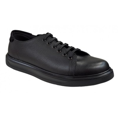 Pantofi barbati casual din piele naturala, negru, maro - 408SN foto