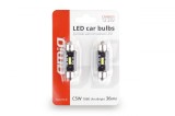 Set becuri auto cu LED CANBUS sofit compatibil C5W 1 SMD 36mm Alb 12/24V,, Amio