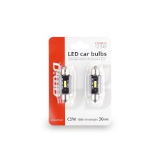 Set becuri auto cu LED CANBUS sofit compatibil C5W 1 SMD 36mm Alb 12/24V,