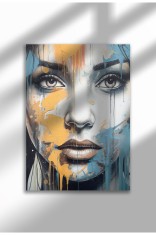 mxm_graffiti_33|Street Art Poster, Vibrant Graffiti Portrait, Frameless Modern Canvas, Urban Vibe 2025 | A4 (21 x 29.7 cm) - mxm_graffiti_33
