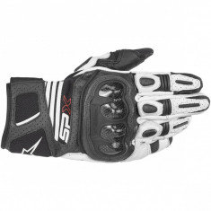 Manusi Moto Alpinestars SPX AC V2 Gloves, Negru/Alb, Extra-Large