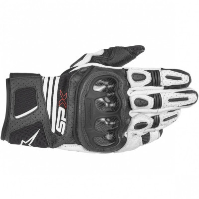 Manusi Moto Alpinestars SPX AC V2 Gloves, Negru/Alb, Large foto