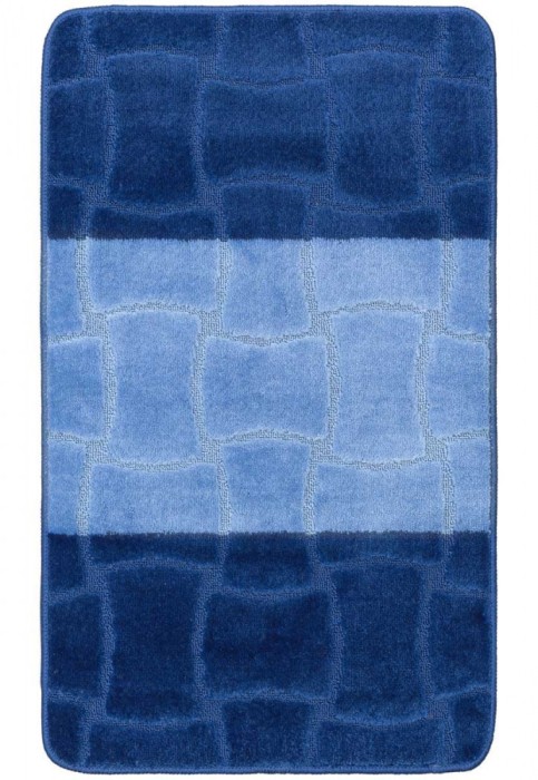 Set 2 Covorase Baie Model Sariyer 2582, Marimi 50 x 80 40 x 50 cm, Albastru, Antialergic, Polipropilena