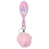 Perie Păr Copii Martinelia Pompom Roz Deschis, Non-Toxic, +3 Ani. Perie Descurcat Par, cu Breloc