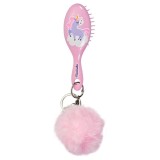 Perie Păr Copii Martinelia Pompom Roz Deschis, 3+ Ani, Breloc, Non-Toxic